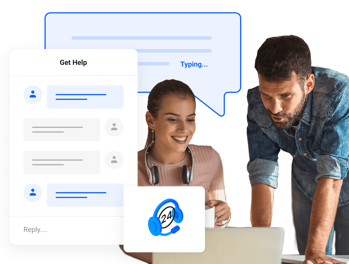 Ons technisch team staat 24/7 voor u klaar!