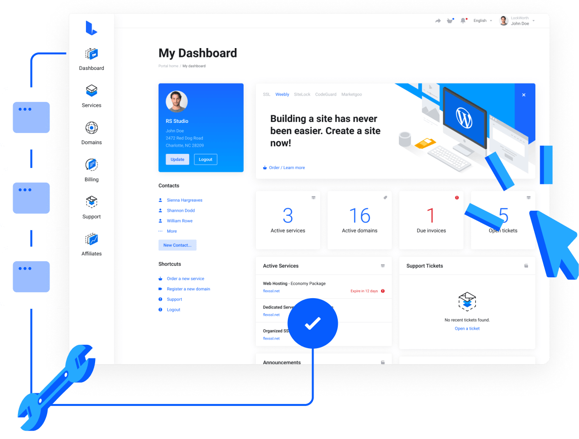 Powerful management tools to save your time